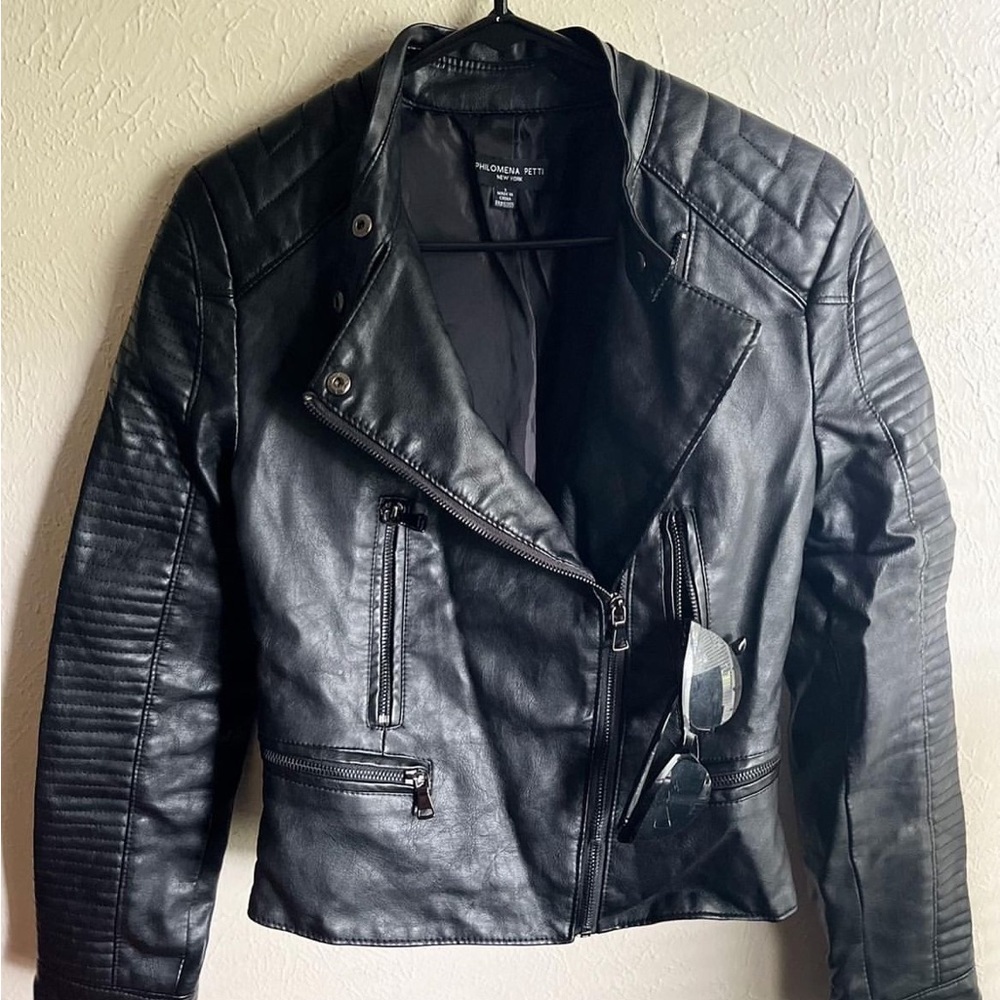 Faux leather jacket (NWOT)